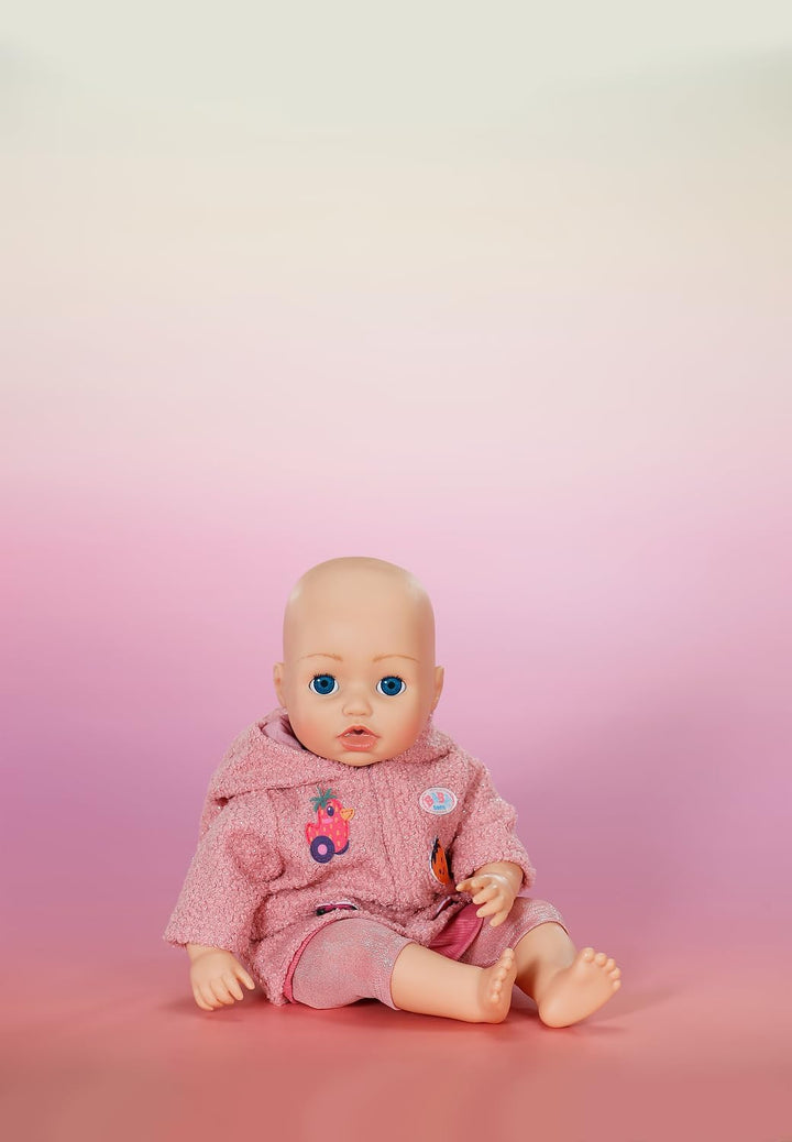 Baby Born Mantel Set mit Kleid, Leggings und Kapuze mit Ohren für 43cm Puppen