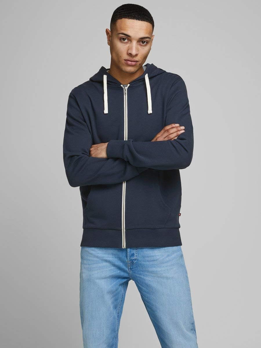 Jack & Jones Hoody Herren mit Kapuze L Blau (Navy Blazer Fit: Reg Fit), L Blau (Navy Blazer Fit: Reg