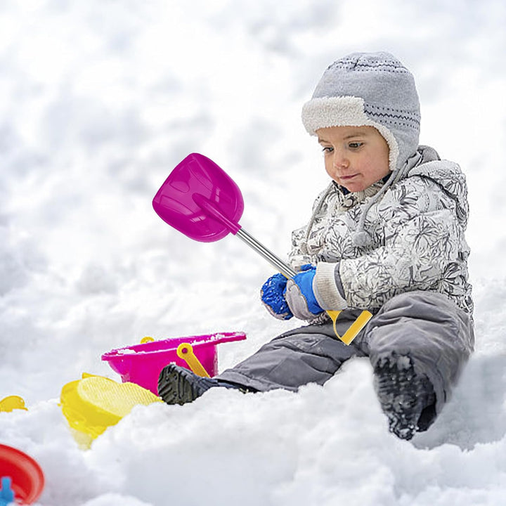 Schneeschaufel für Kinder, tragbare Kinderschaufel mit Edelstahlgriff, 12, 9 x 40, 6 cm, kleine, dic