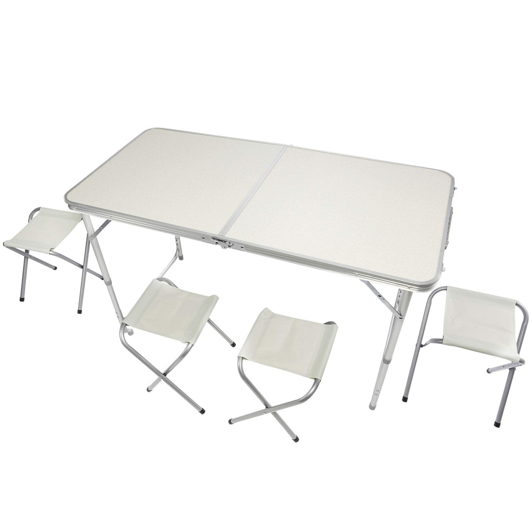GOODS+GADGETS Klappbarer Multifunktionstisch Mehrzwecktisch Campingtisch Camping-Set Klapptisch Mark