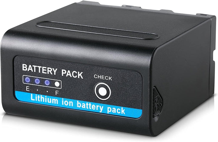 Blumax 2X Akku NP-F980 / NP-F990 LG Zellen 10050mAh + Turbo-Ladegerät | kompatibel mit Sony NP-F750