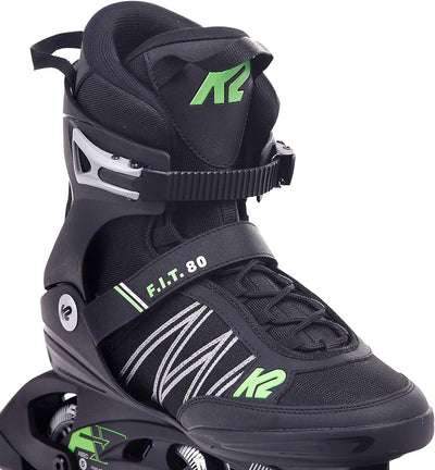 K2 Herren F.i.t. 80, Black-Green Inline Skates EU: 36.5 (UK: 4 / US: 5) black - green, EU: 36.5 (UK: