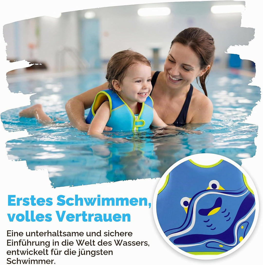 OSHYLE Kinder Schwimmweste - Jungen Mädchen Neopren Schwimmen Jacke Kleinkind Schwimmen Floating Neo