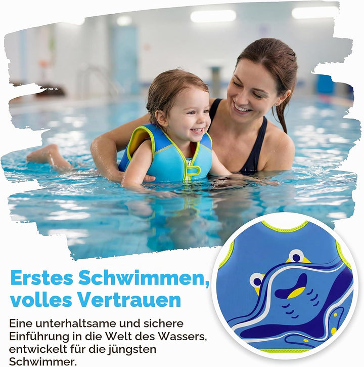 OSHYLE Kinder Schwimmweste - Jungen Mädchen Neopren Schwimmen Jacke Kleinkind Schwimmen Floating Neo