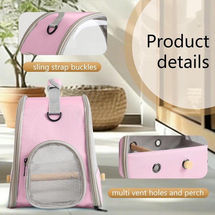 Interfashioner® Vogeltrage, tragbare Vogeltrage für Papageien, Sittiche, Wellensittiche, kleine Vöge