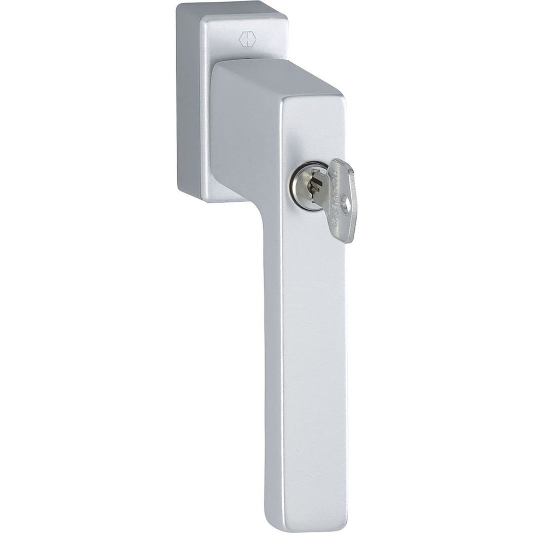HOPPE Fenstergriff TOULON - Sperrzylinder, VK 7 x 32 - 42 mm, Alu silber silber eloxiert, silber elo