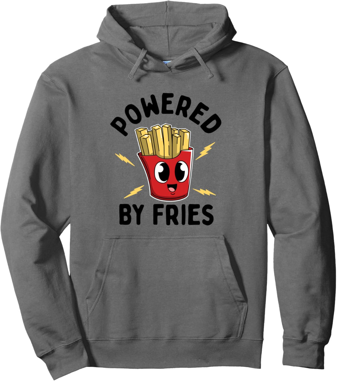 Pommes Powered By Fries Pommes Frites Fritten Pommesbude Pullover Hoodie