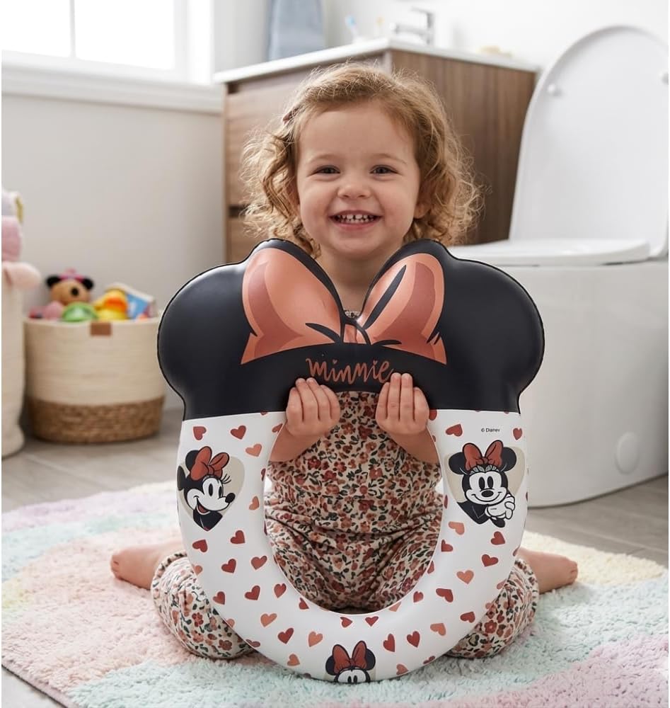 Toilettensitz Minnie Disney für Kinder, universell, 35 x 30 cm, ergonomisch und bequem, leicht zu re