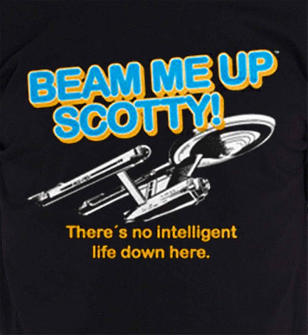 Star Trek Offiziell Lizenziert Fanartikel Strahl Me Up Scotty T - Shirt (Schwarz) S Schwarz, S Schwa
