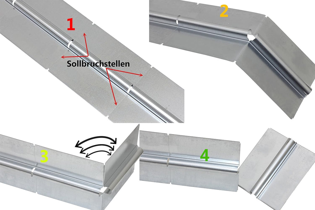 Selfio Wärmeleitblech/Wärmeleitlamellen mit Sollbruchstelle für Fussbodenheizung (50 Stück, 37,5 m)