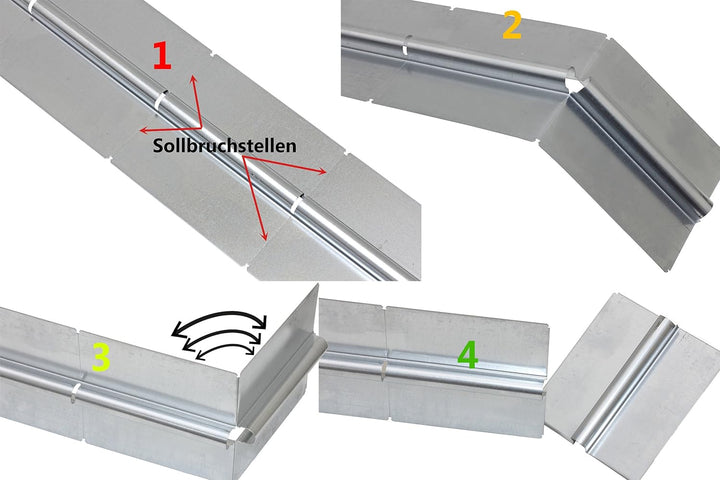 Selfio Wärmeleitblech/Wärmeleitlamellen mit Sollbruchstelle für Fussbodenheizung (50 Stück, 37,5 m)