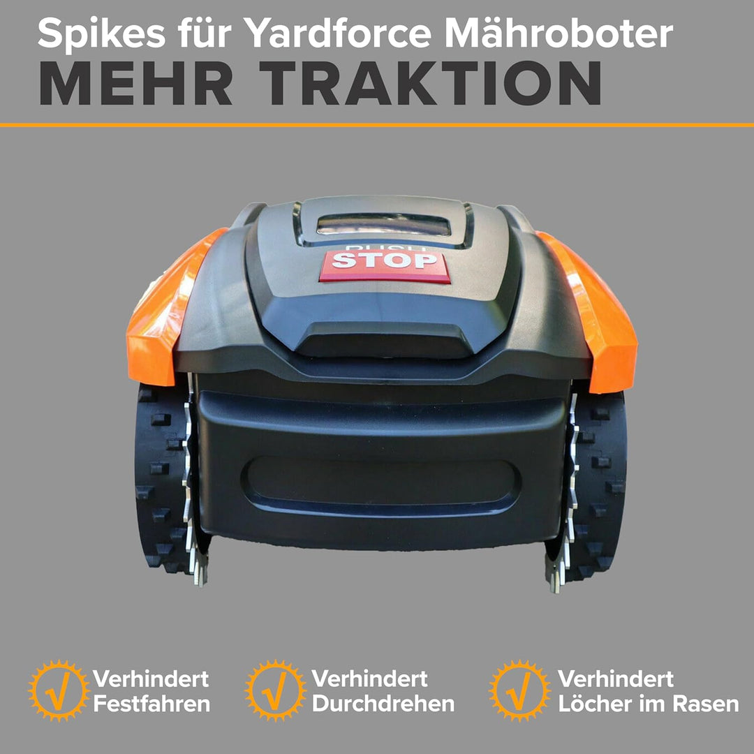 Rasenroboter Mähroboter Spikes für Yardforce 500/600/X100i