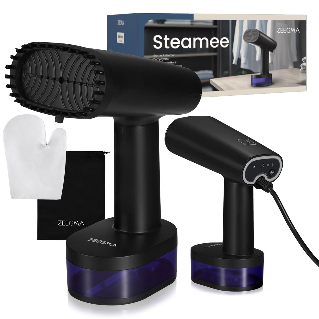 ZEEGMA STEAMEE 2-in-1 tragbarer Dampfglätter, Dampfbügeleisen 1640 W, 370 ml, Dampfleistung 25 g/Min