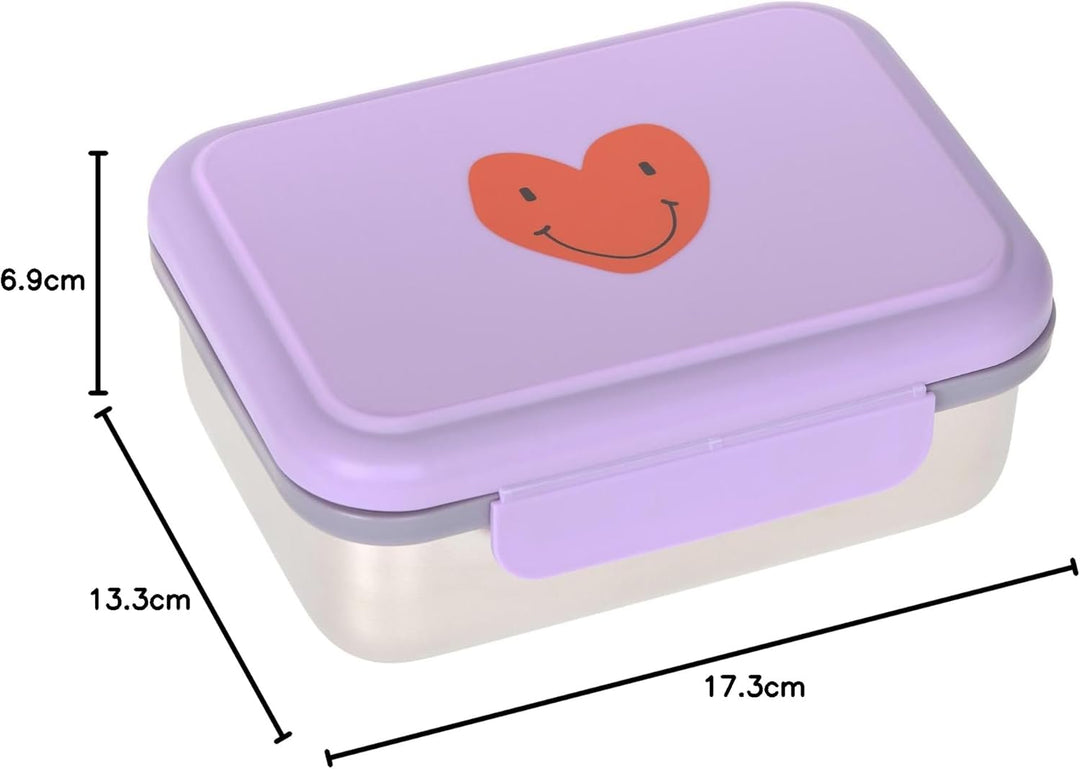 LÄSSIG Kinder Brotdose Edelstahl Lunchbox Frühstücksbox Nachhaltig Kindergarten Schule/Lunchbox Stai