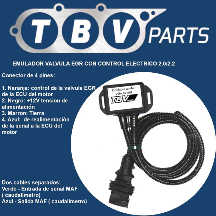 TBVPARTS AGR-VENTIL-ABBRECHEN EMULATOR WAHLER 7375D MIT ELEKTRISCHER STEUERUNG 2.0 / 2.2 DTI ABBRECH