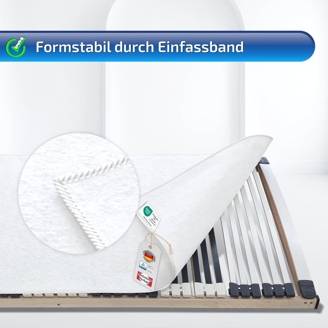 Matratzen Perfekt Matratzenunterlage 140x200 cm atmungsaktiver Filz Matratzenschoner Schutz vor Druc