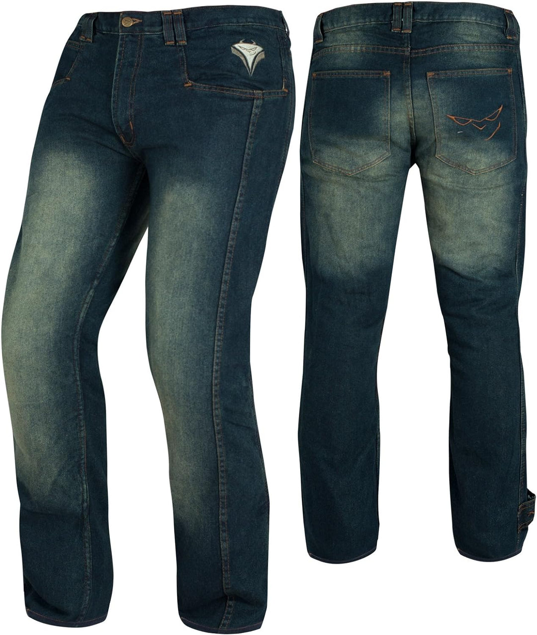 A-Pro Hose Jeans CE Protektoren Motorrad Lateral Verstaerkungen Motorradjeans Schwarz US 28 ( EU 42