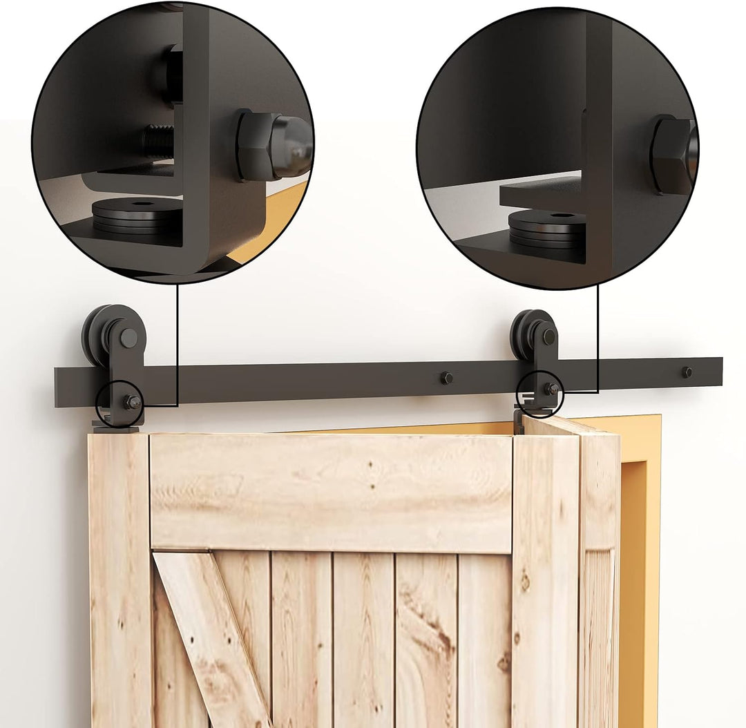 WOLFBIRD 3.3FT/1M Bi-Folding Schiebetürbeschlag für einseitig gerichtetes Beschlagsystem, Falten Doo