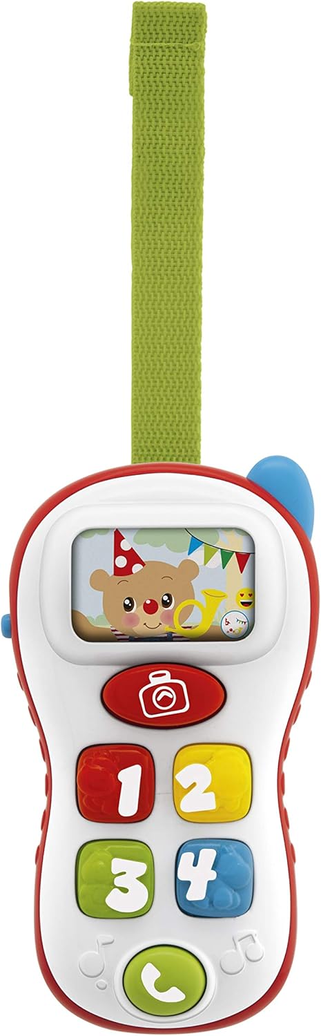 Chicco ABC Selfie Phone, Elektronischer Triller für Kinder in Form eines Handys, Schilder für Zahlen