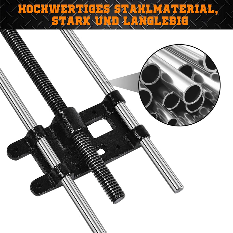 Schraubstock Holz, Vorderzange für Hobelbank 10.5 Zoll Tischlerschraubstock Tischklemme Metallschrau