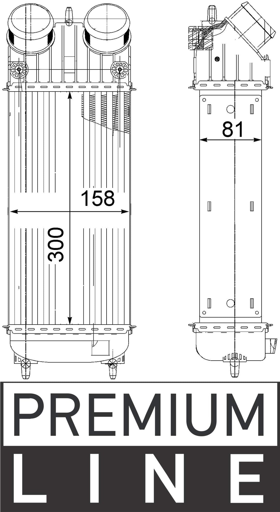 MAHLE CI 265 000P Ladeluftkühler BEHR PREMIUM LINE