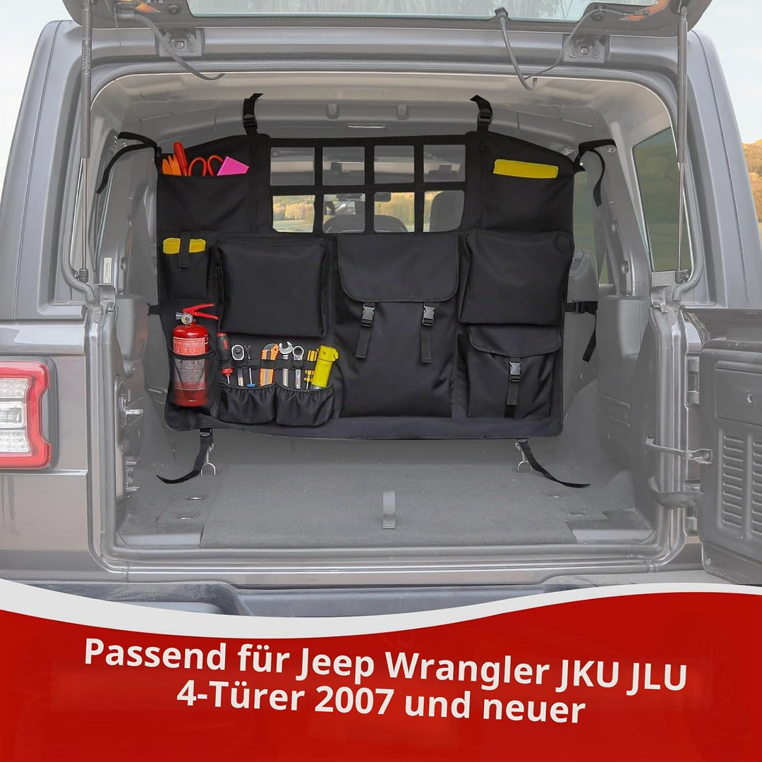 RT-TCZ Wrangler JK JL Kofferraum-Aufbewahrungstasche, Organizer mit mehreren Taschen, Werkzeug-Kits,