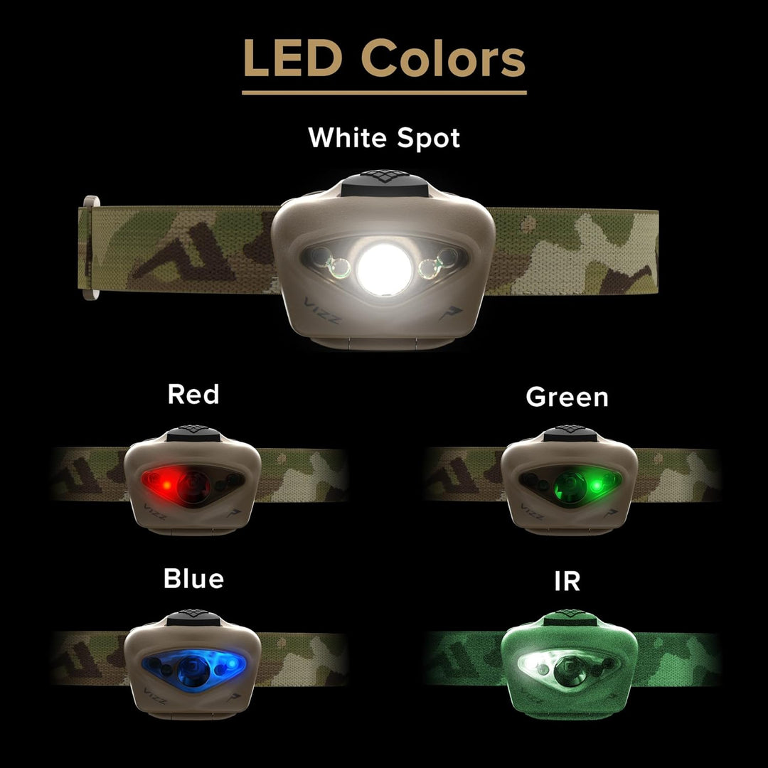 Princeton Tec VIZZ TAC RGB+IR 420 Lumen Multicam, Multicam