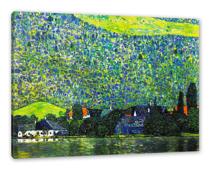 Gustav Klimt - Litzlberg am Attersee als Leinwandbild / Grösse: 100x70 cm / Wandbild / Kunstdruck /