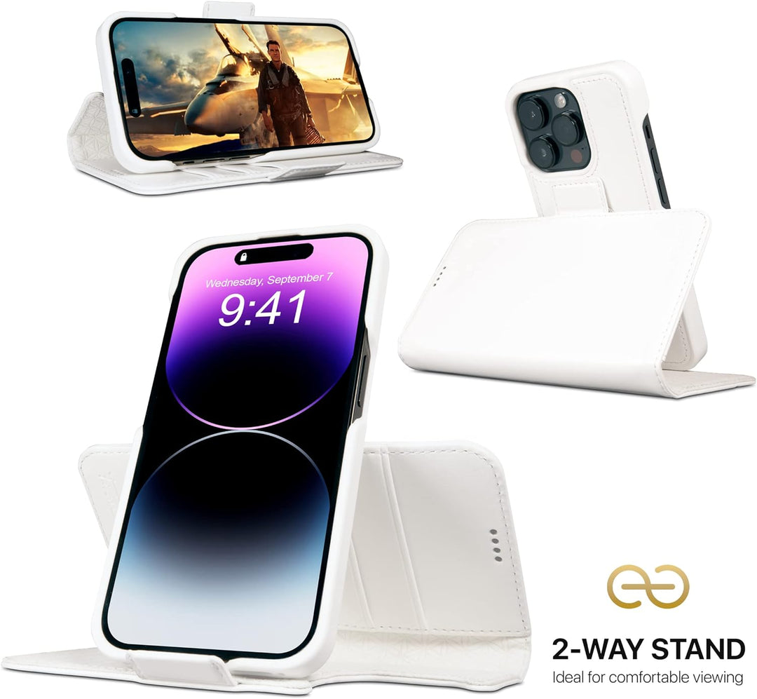 Dreem Fibonacci iPhone 14 Pro Geldbörsen-Hülle / 2-in-1 Stossfestes MagSafe Case und abnehmbares Lux