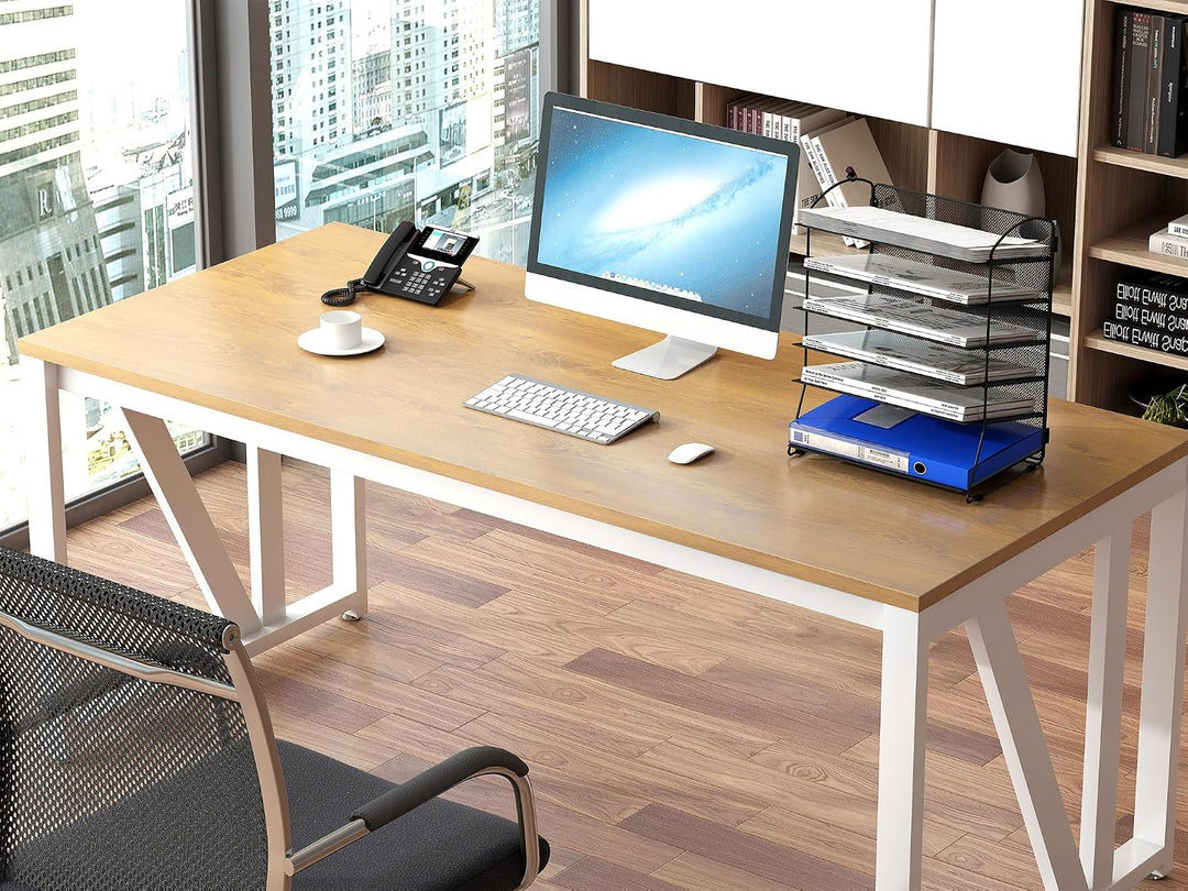 EasyPAG 6 Fächer A4 Metall Büro Schreibtisch Organizer Dokumentenhalter Aktenablage Zeitschriftenhal