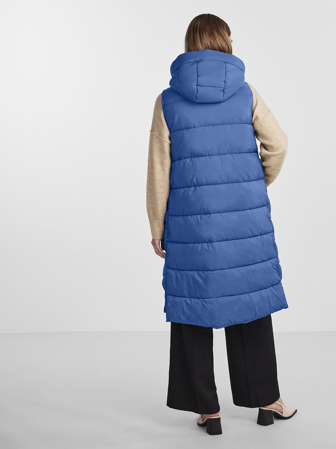 YAS Damen Yasliro Padded Vest S. Noos Weste, Federal Blue