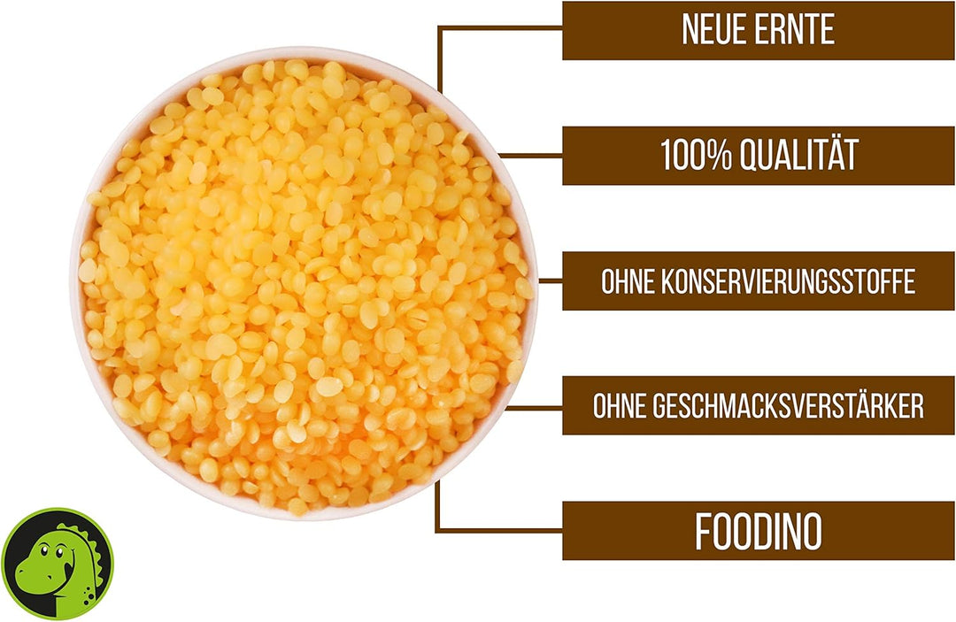 Foodino Bienenwachs Pastillen gelb ohne künstliche Aromen Bienenwachs Pastillen ungeschwefelt 500g 2
