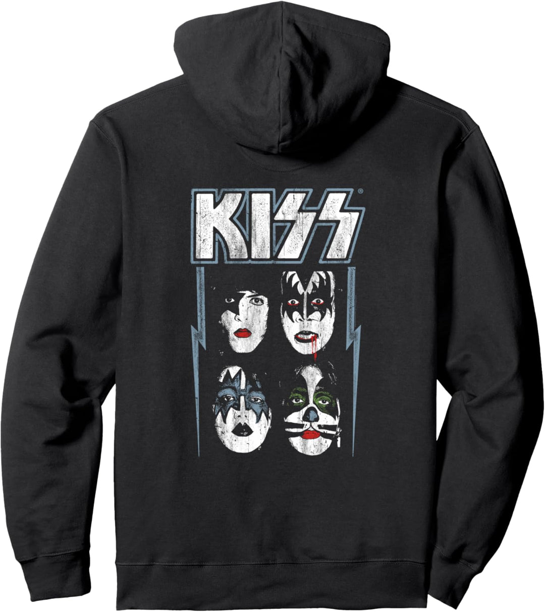 Kiss Hard Rock Music Band Made For Lovin' You by Rock Off Pullover Hoodie