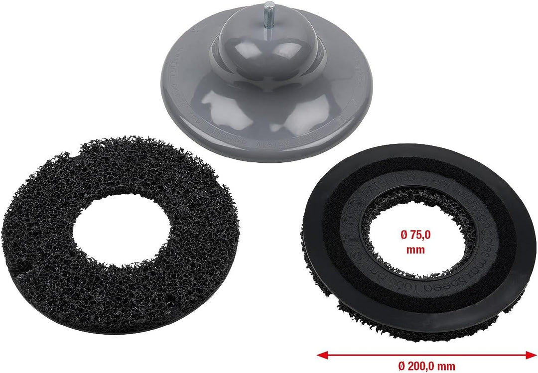 KS Tools 100.4090 Radnabenschleifer-Satz, Ø 200 mm, 3-tlg., 4042146211274