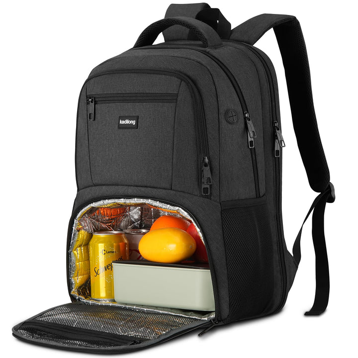 kadilong Lunch Rucksack Herren,Gross Lunch Rucksack 17,3 Zoll für Arbeit Reisen Schule Picknick Uni
