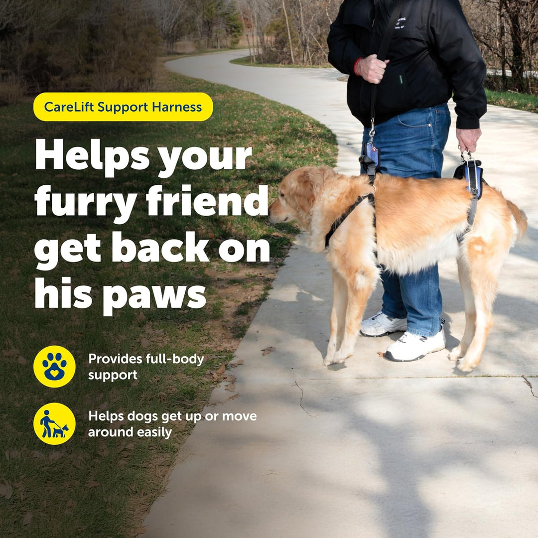 PetSafe CareLift Stützgeschirr – Ganzkörper-Hundegeschirr mit Griff und Schulterschlinge – ideal für