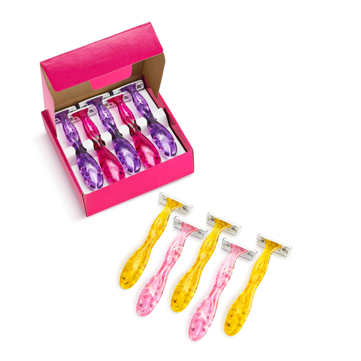 BIC Miss Soleil Colour Rasierer Damen, 1 x 10er Pack Einwegrasierer in 4 Farben, mit Aloe Vera &amp; Vit