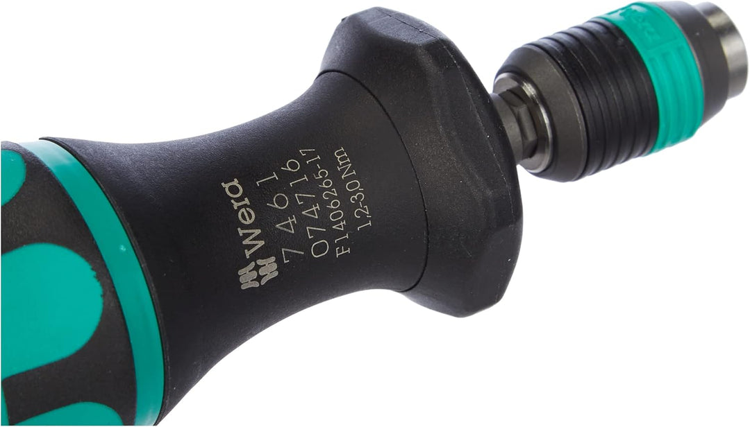 Wera 05074716001 7461 Kraftform Drehmomentschraubendreher, 1/4“, voreingestellt auf 1,2 Nm, Messbere