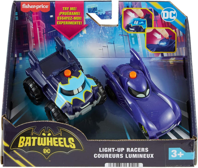 Fisher-Price Bathwheels Batmobil und Buff - Spielzeugauto-Set mit 2 Batwheels-Figuren im Massstab 1: