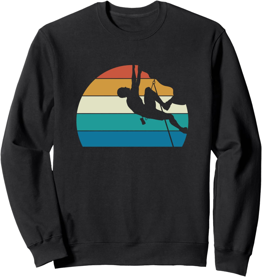 Klettern, Kletterer, Vintage-Stil Sweatshirt