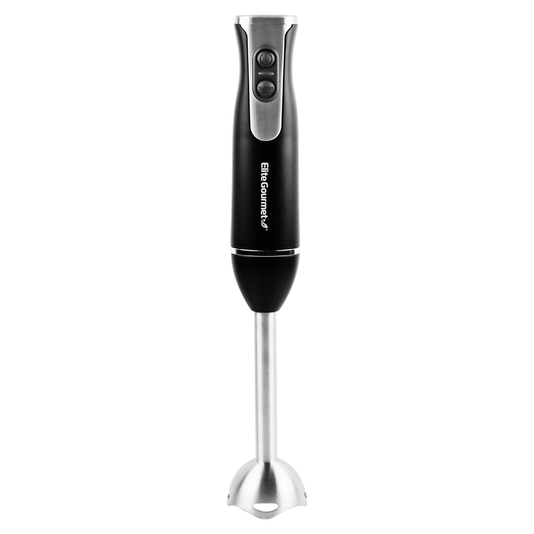 Elite Gourmet EHB1015 Stabmixer, 500 W, 2 Geschwindigkeiten, mit Edelstahlklingen, abnehmbarer Mixko