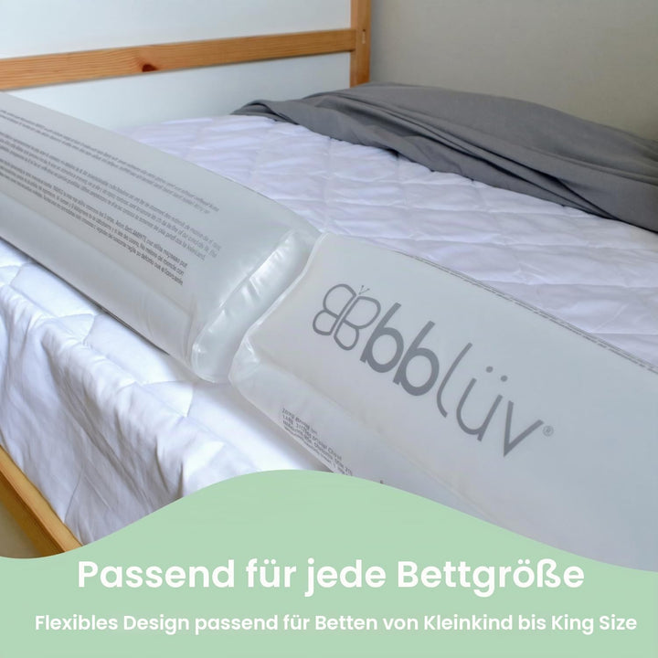 BBLUV B0193 Bettgitter für Kinder, 150 cm, universal, aufblasbar, einfach zu bedienen, auch für Reis