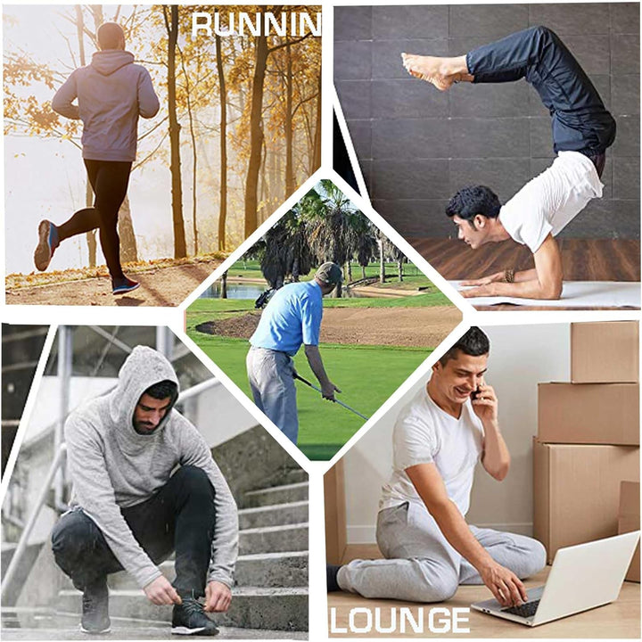 Halfword Jogginghosen Herren Trainingshose Lang Sweathose Atmungsaktiv Sporthose Yoga, M Blau