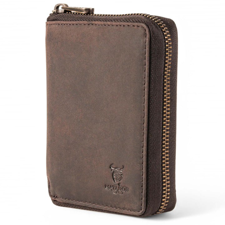 MATADOR Männer Geldbörse Leder #EDINBURGH mit edler Geschenk Box, Elegantes Leder Portemonnaie Herre