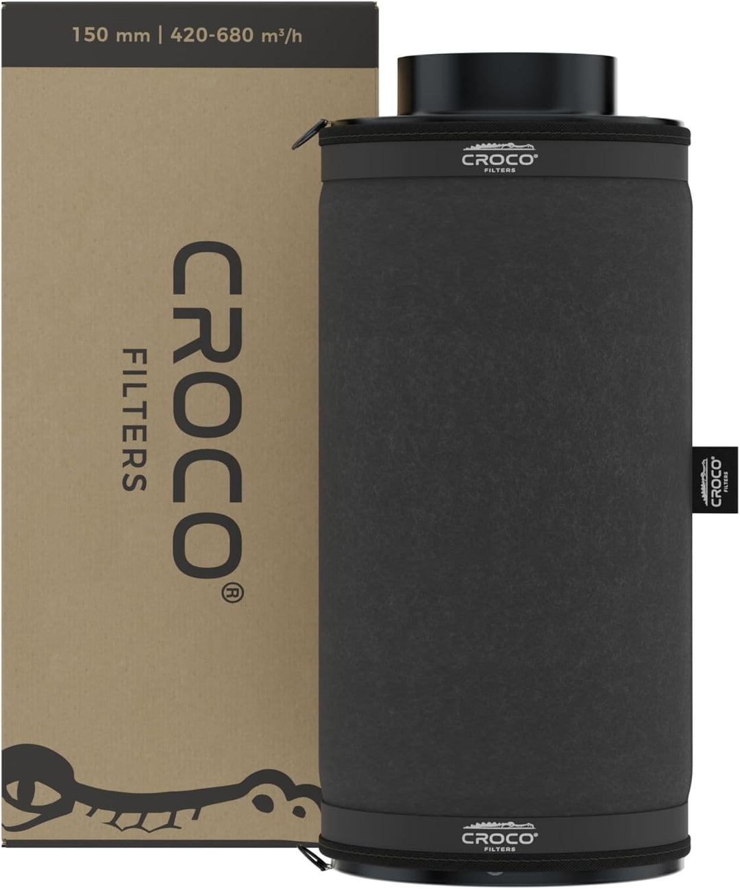 Croco - Aktivkohlefilter Grow - Kohlefilter für Growzelt - Growbox, Growzelt, Hydrokultur, Zuchtzelt