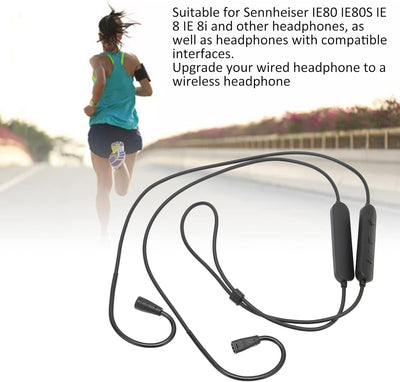 Annadue Ersatz-Kopfhörer-Bluetooth-Adapterkabel für Sennheiser, Kabelloses Kopfhörerkabel mit Mikrof