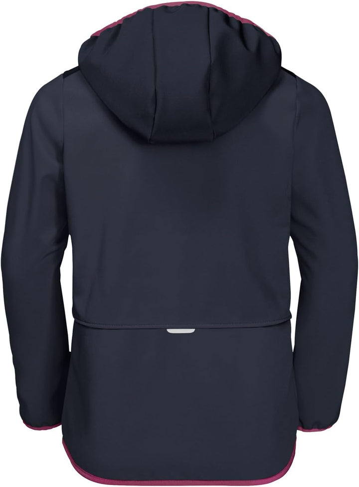 Jack Wolfskin Fourwinds Jacke für Kinder, Softshelljacke, Unisex, Kinder 128 night blue, 128 night b