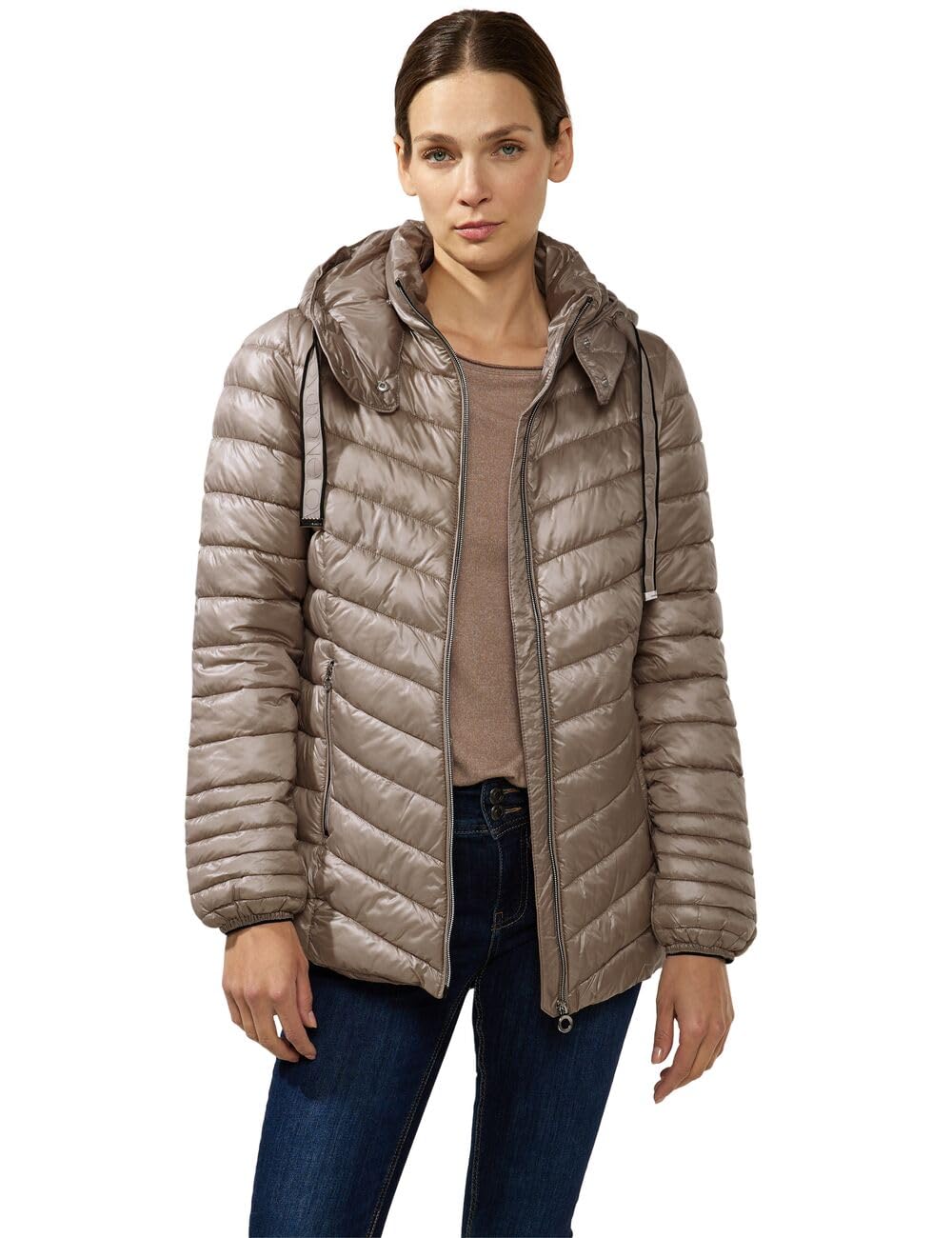 Street One Damen Steppjacke, light iced gold