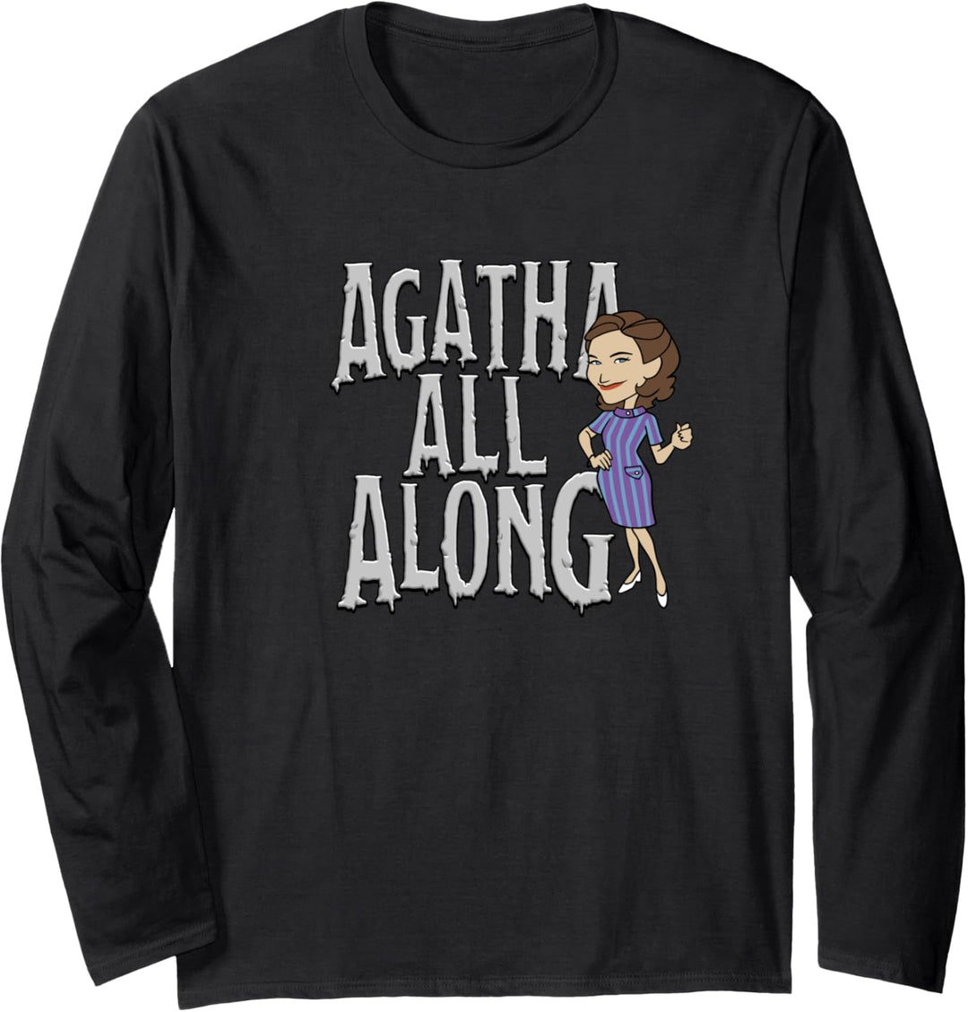 Marvel WandaVision Agatha All Along Big Text Langarmshirt