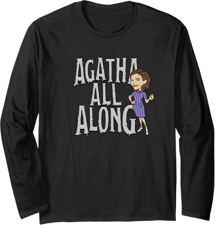 Marvel WandaVision Agatha All Along Big Text Langarmshirt
